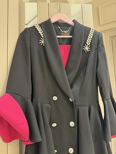 Пиджаки: Пальто, S, цвет - Черный — 3