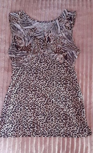 Qadın koftası – leopard və vəhşi təbiət naxışlarının kombinasiyası - — 1