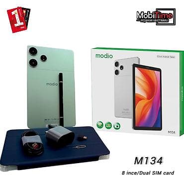 planset tablet: Modio M134 Android planşet - Ekran: 8 düym, HD görüntü - SIM: Dual — 1
