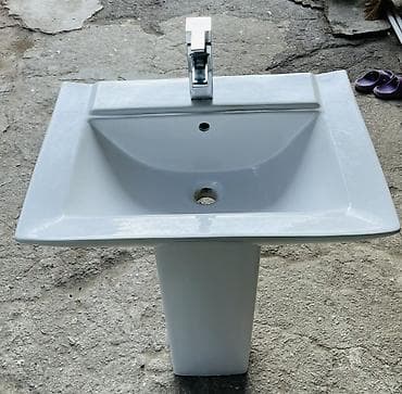 tulpani: Pedestal tipli hamam çanağı (rakovina) - Material: keramik, parlaq ağ — 4