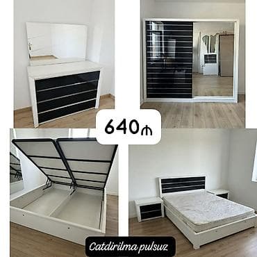 İkinəfərlik çarpayı, Dolab, Termo, 2 tumba, İşlənmiş