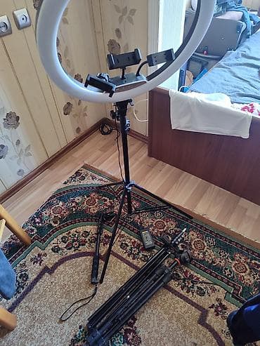 monopod: Peşəkar foto/video seti Tərkib: - Böyük diametrli LED ring işıq – üç — 1