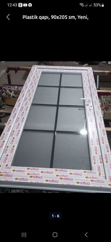 ucuz plastik qapi pencere: Yeni Plastik qapı 80x200 sm Zamok və çərçivə ilə, Zəmanətli, Pulsuz quraşdırma, Pulsuz çatdırılma — 17