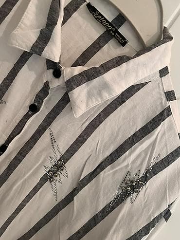 uşaq espadrilya: Saloon qadın köynəyi - Model: uzunqol, düyməli, klassik yaxalıq - — 4