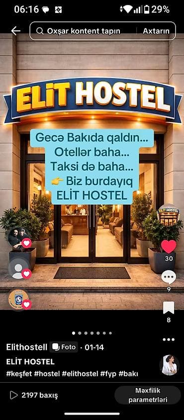 perde sederek: ELİT HOSTEL – Bakı - Sakit və rahat otaqlar, təmiz çarpayılar - — 7