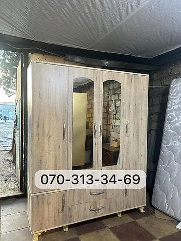 вешилка: 4 qapılı paltar dolabı - Ölçü: 160×200 sm - Rəng seçimi var - — 4