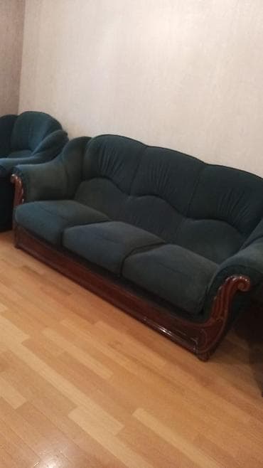 balaca divanlar: Divan və 2 ədəd kreslo Xarici bahalı mebeldir. Sadəcə üstü — 4