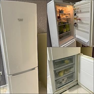 İşlənmiş 2 qapılı Hotpoint Ariston Soyuducu Satılır, rəng - Boz — 1