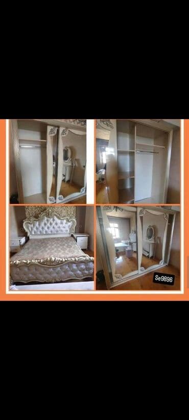 2 təknəfərlik çarpayı, Termo, Dolab, 2 tumba, Azərbaycan, İşlənmiş