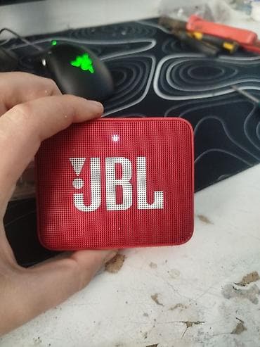mikrofon: JBL Kolonka, Növ - Portativ, rəng - Qırmızı — 3