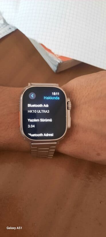 Yeni, Smart saat, Sensor ekran, rəng - Boz