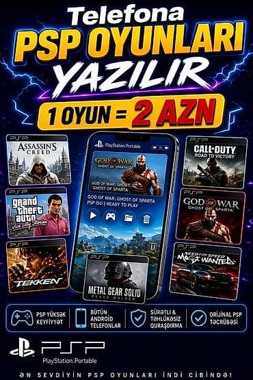 komputer 16 gb ram: Telefona psp oyunları yazılır 1 oyun = 2 azn android telefona yazılır — 1