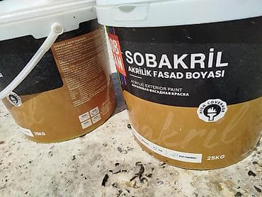 Akril Fasad üçün boya, SOBSAN, 25 kq, Suya davamlı