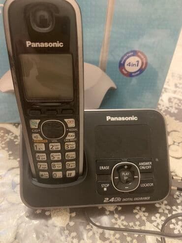 reqemsal aparat: Stasionar telefon Panasonic, Simsiz, İşlənmiş, Ünvandan götürmə — 1