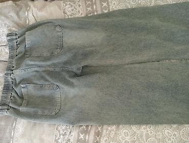 Yüngül mavi rəngli denim şalvar Geyinilmeyib 36 razmer di 33 — 2