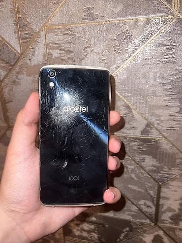 benson şüşə: Alcatel Idol smartfon - Model: Alcatel Idol (seriya arxa qapaqda — 1