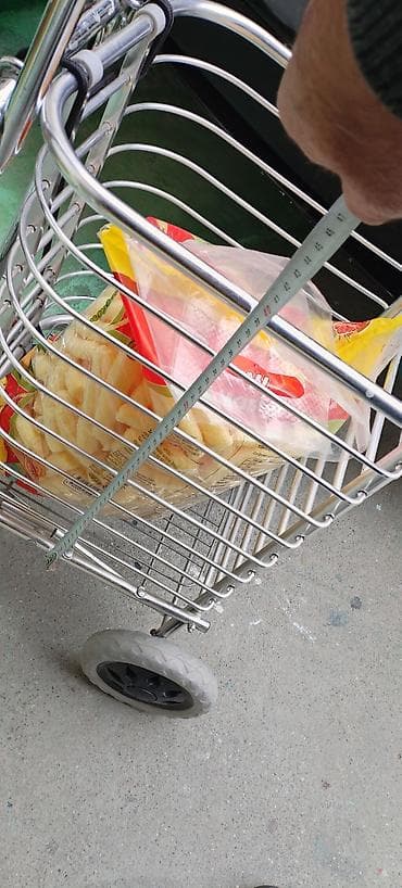 TEZE Metall alış-veriş arabası (iki təkərli) - Korpus: parlaq — 8