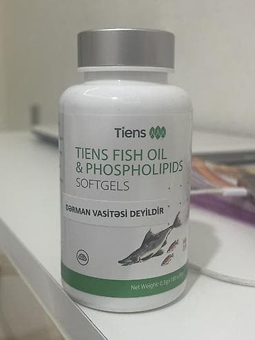 Tiens Fish Oil & Phospholipids Softgels – bioloji aktiv qida