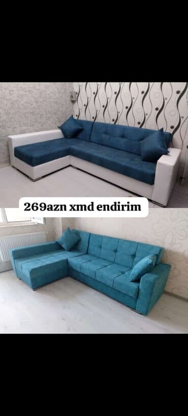 künc divan mətbəx: Künc divan, Açılan, Bazalı, Parça — 1