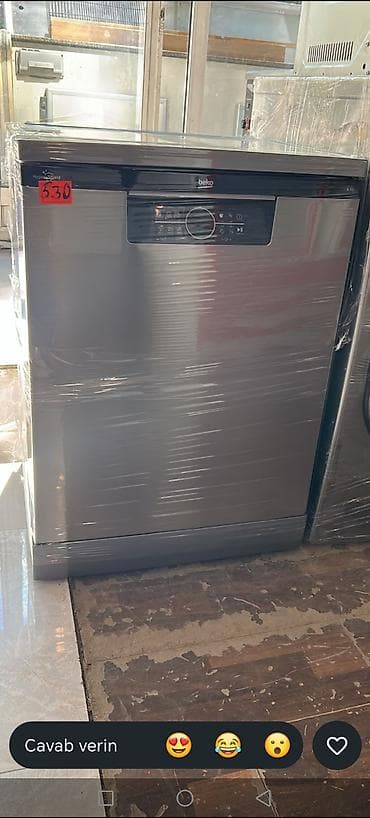 Beko qabyuyan maşın – tam ölçülü, paslanmayan polad (inox) korpus
