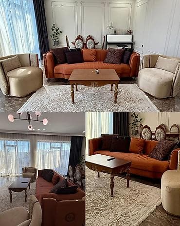 dubai chocolate qiyməti: F99Türkiyə istehsalı alfemo mobilya divan kreslo dəsti satılır — 1