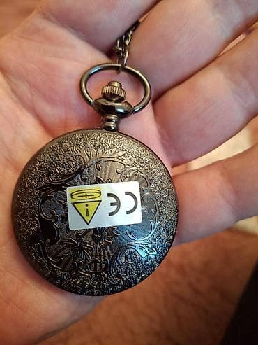 Cib saati – sepli, klassik dizayn. - Qapaqlı, metal korpus, ön və — 5