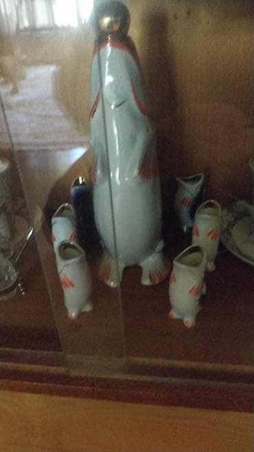 Porseleindən balıq fiqurlu içki dəsti - Material: yüksək keyfiyyətli