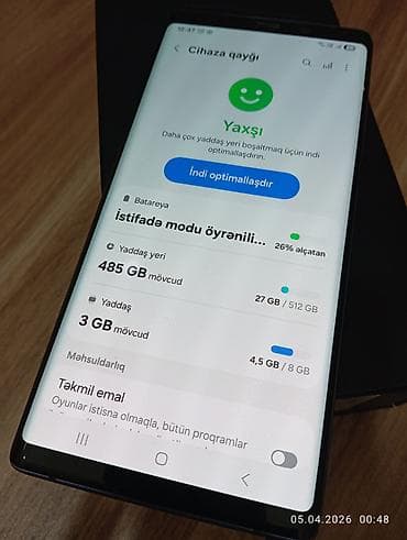 zerbeye davamli telefonlar: Samsung Galaxy Note 9, 512 GB, rəng - Mavi, Simsiz şarj — 3