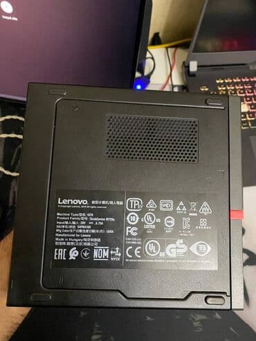 Monitorlar: Lenovo mini pc CPU: Intel Core i7-8700U RAM: 8 GB DDR4 SSD: 256 GB — 3