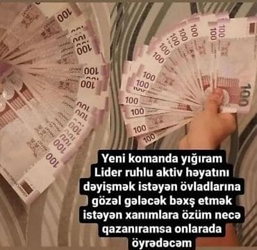 Домашний персонал и уборка: Vakansiya – Daha asan ve rahat iş qrafiki - Evdən işləmək istəyən — 5