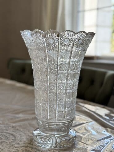 gul sekilleri: Bir vaza, Xrustal — 1