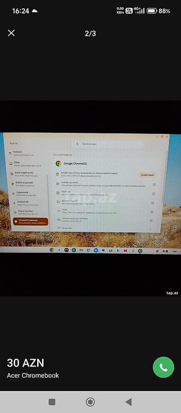 ucuz htc: Acer Chromebook noutbuk Tam islek veziyyetdedir - Ekran: təxminən — 3