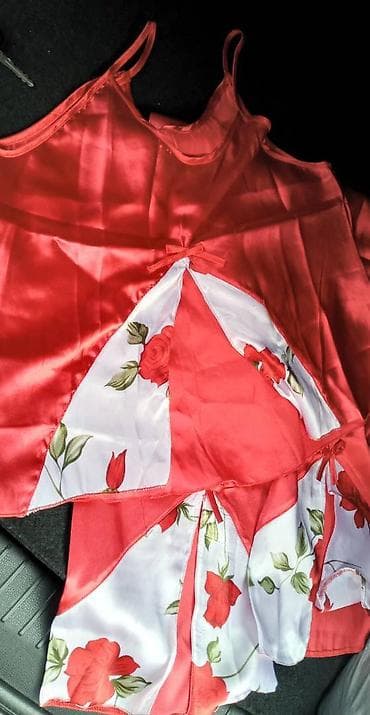 Yeni, Türkiyyə istehsalı, ipək penüar pijama, ətəkləri trapes, ölçü