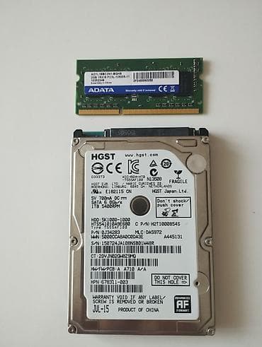 HGST 2.5" HDD + ADATA DDR3L RAM HDD(1tb) .İşlək vəziyyətdə