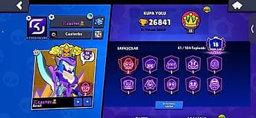 drag nano: Brawl Stars oyun hesabı - Kupa: 26,841 (ən yüksək 26,859), Liga: II - — 2