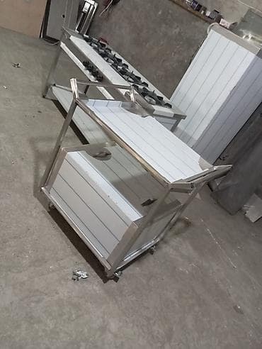 Serviz arabası paslanmaz metaldan 80*60*85olcudədi hər ölçüyə uyğun — 2