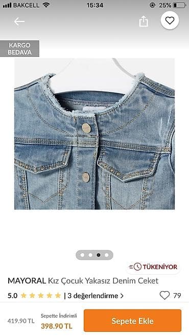 5-6 yaş uşaqlar üçün cins gödəkcə çox yumşaq materialı var. Yenidən — 2