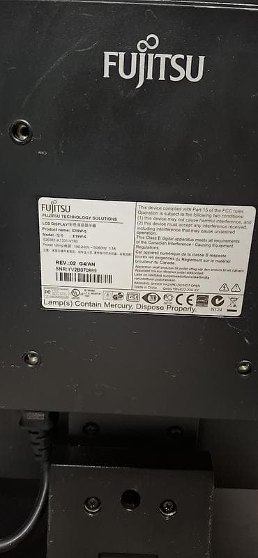 hp komputer: HP və Fujitsu 18.5" LCD monitorlar (2 ədəd) 2ededi HP W1972a - Ekran — 4