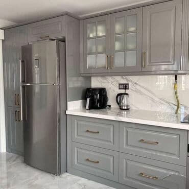 xaş sifarişi: Sifarişlə mətbəx dəsti, Özü çəkən petlələr, Mat laminat, Kredit var, Rayonlara çatdırılma, Pulsuz çatdırılma, Ünvandan götürmə — 5