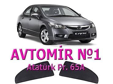 honda: Honda Civic 2008 üçün yan pərdələr. 🚙🚒 Ünvana və Bölgələrə ödənişli — 1