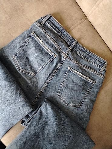 Toy paltarları və aksesuarları: 7 cüt cins şalvar dəsti - Material: klassik denim (pambıq əsaslı). - — 4