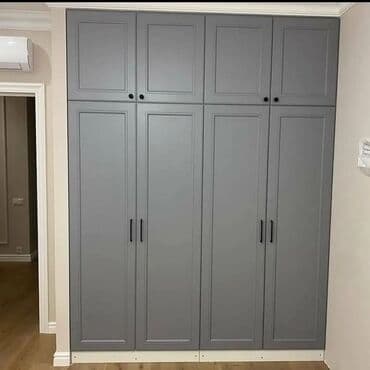 детская одежда на заказ: Прямой шкаф, Для прихожей, Для спальни, Для одежды, Распашной, Встраиваемый, 4 двери — 1