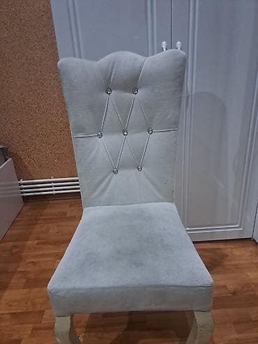 Qonaq otağı üçün, Qatlanmayan, rəng - Ağ Stul