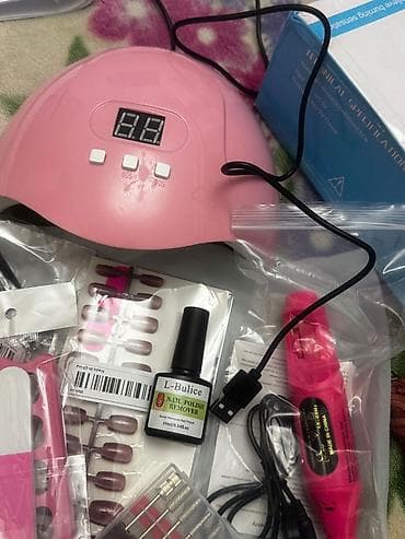 manikür aparati: Manikür üçün tam set Komplektə daxildir: - LED/UV dırnaq quruducu — 6