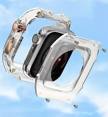 apple whatc: Yeni, Kəmər, Apple, Silikon, rəng - Qara — 5