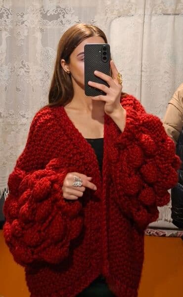 kardiqan modelleri instagram: Əl işi toxunma jaket Çox keyfiyyətli, qalın və yumşaq sapla toxunub — 7