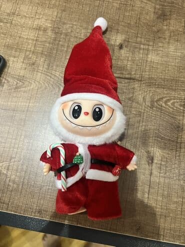 Alətlər: Labubu Şən Yeni il temalı yumşaq oyuncaqlı fiqur - Dizayn: Qırmızı — 1