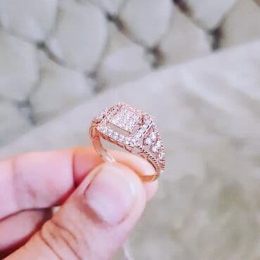 tək qaş: Nişan, Üzük, Çəhrayı qızıl, 585 Əyar — 5