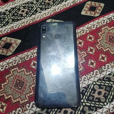 iphone 12 satisi: Samsung Galaxy A20, 32 GB, rəng - Qara, Barmaq izi — 2