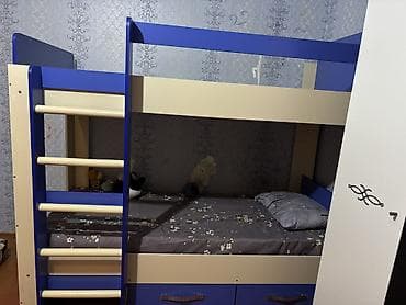 matras alti: İki mərtəbəli uşaq çarpayısı - Model: klassik ikiqat (üst və alt yer) — 1